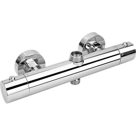 Duschmischer, Thermostatischer Duschmischer Mit 2 Ausläufen, Oberer Auslauf 3/4