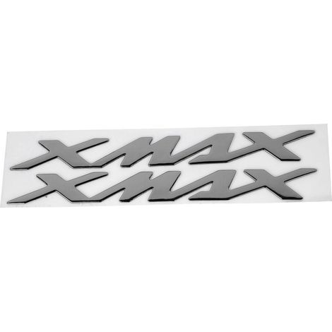 Paar 3d-motorrad-emblem-aufkleber Für Xmax 125 250 400 (silber)