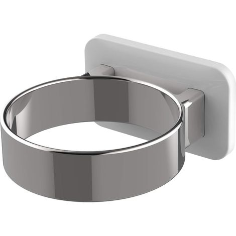 Haartrocknerhalter, Haartrocknerhalter Für Badezimmerschranktür, Haartrocknerhalter, Wandmontiert, Überdimensionierter Rand (silber)