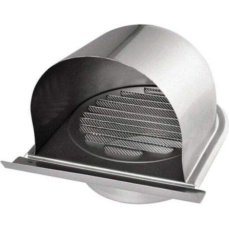 Edelstahl-lüftungsgitter Für Kwl 150 Mm – U-förmiges Gitter Mit 45°-lamellen – Insektenschutz – Wandmontage Für Küche Und Badezimmer