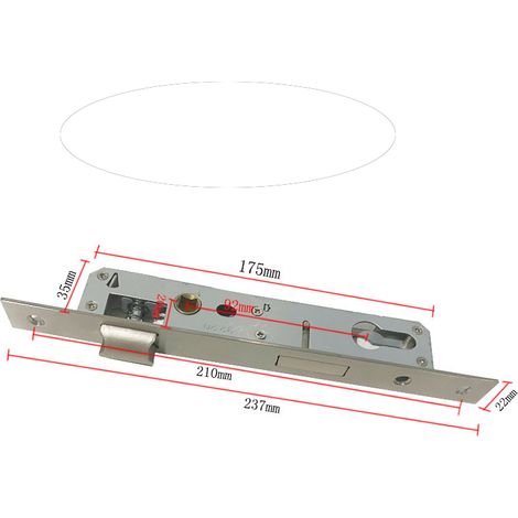Einpunkt-einbauschloss Für Gartentür 92mm Aus Edelstahl-rapanda
