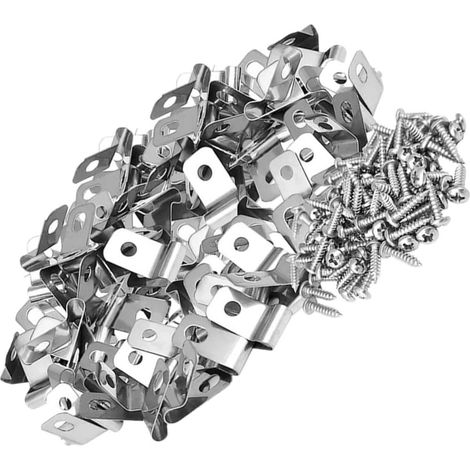 Klemmverbinder-sets Für Metallzaun, Käfigklammern Mit Separaten Schrauben Für Gartenzaun - 100 Stück