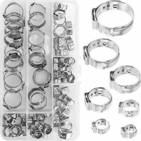 85 Stück Edelstahl-schlauchklemmen, Schlauchschellen 6-21 Mm, Metallene Schlauchbefestigungen Für Rohre, Leitungen, Wasser- Und Gasleitungen Von Fonepro