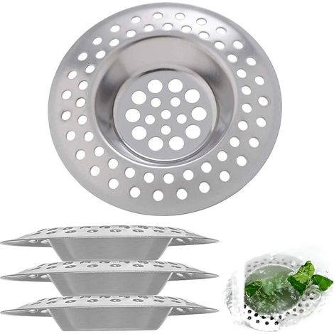 4 Stück Abflussfilter Für Küchenspüle, Edelstahl-spülensieb, Gitter Für Küchenspüle, Filtergitter, Für Badezimmer, Küche, Spüle, Dusche Oder Badewanne, 70 50 7mm