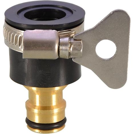 Schlauchanschluss Für Wasserhähne, Kompatibel Mit Durchmessern Von 15-22 Mm, Goldbeschichtet, Verstellbar, Aus Messing. Ideal Für Küche Und Waschmaschine. Multifunktionaler Wasserhahnadapter. Einfach