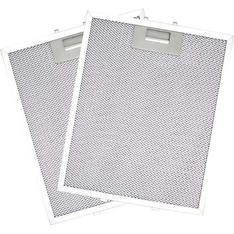 Set Aus 2 Ersatzfiltern Für Dunstabzugshauben, 320 X 260 Mm, Universelle Filter Aus Aluminiumlegierung Mit 5 Schichten, Metall-fettfilter, Filter Für Küchen-dunstabzugshauben
