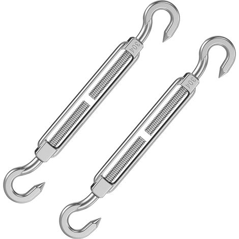 2 Stück Spannschloss Kabel, M8 Spannschloss Edelstahl 304 Einstellbare Heavy Duty Spannschlösser Für Garten-drahtseil