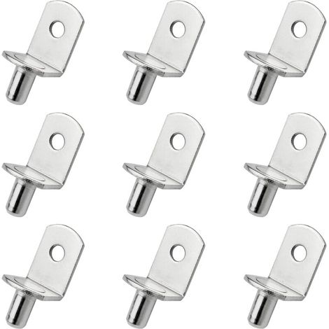 9 Stück Regalstützen, Metall-regalstifte, L-förmige Halterungen Für Holz- Oder Glasregale, Schrank, Kleiderschrank, Bibliothek