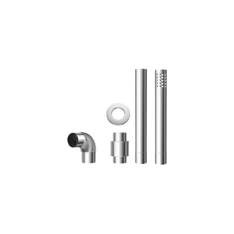 Ofenrohr-set Aus Edelstahl Für Gas-warmwasserbereiter, Mit Komplettem Zubehör Und Effektiver Wärmeregulierung