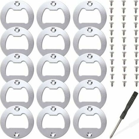 15 Sets Flaschenöffner-einsätze, Metall-einlegeteile-kit Für Flaschenöffner, Harzgießformen, Harz-bieröffner, Diy-zubehör