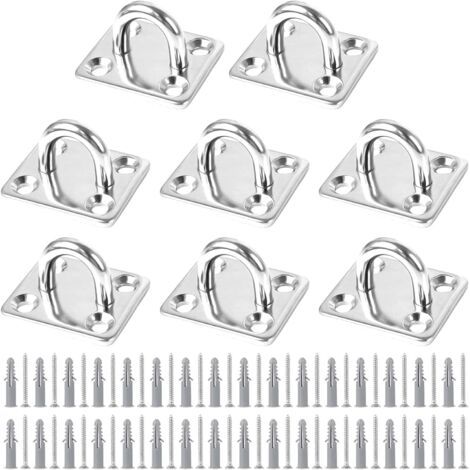 Edelstahl-ösenplatte, Ösenbefestigung Für Sonnensegel, Edelstahl-ösenplatte Für Boot, Decke, Wand, Schaukel, Hängematte, Marine