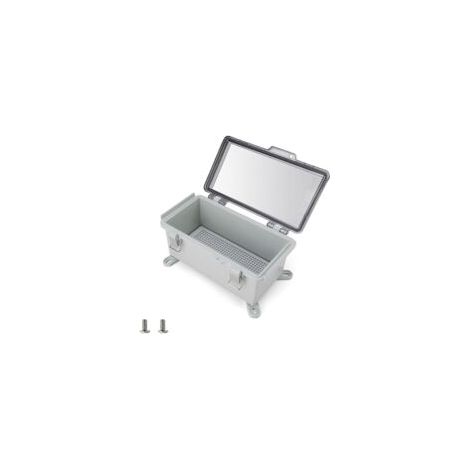 Wasserdichtes Schutzgehäuse Ip66 Für Steckdose – Stoßfester Abs-deckel – Wandmontage Mit Enthaltenem Zubehör – 210 X 110 X 90 Mm