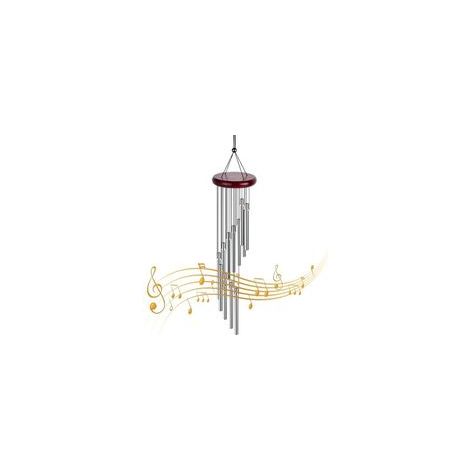 Windglocken Außen Windspiel Aus Aluminiumrohr Und Massivholz Melodiöse Natur-windglocke Musikalisches Windspiel Für Garten, Terrasse, Veranda, Balkon, Innendekoration Geschenk