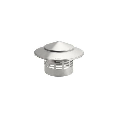 Edelstahl-kaminhaube, 110 Mm, Für Außenwand Und Frischluftauslass Für Dachrohr