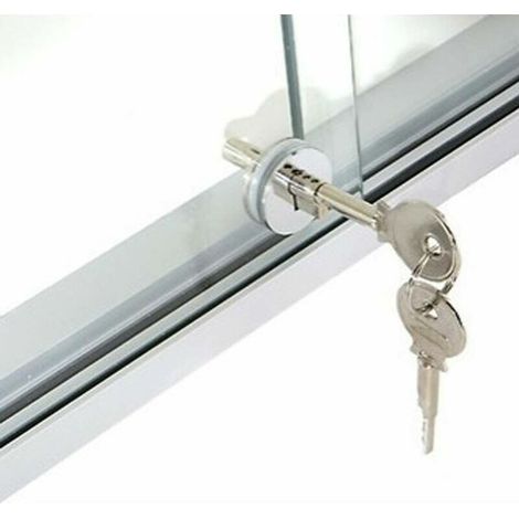 Rundes Glasschloss – Massiver Zinklegierungskörper – Guss-verschlussgehäuse – Rutschfeste Auflage – Für Glastüren Und -schränke