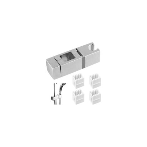 Universelle Duschhalterung, Verstellbare Duschkopfhalterung, Quadratische Handbrausehalterung, Mit Verstellbarem Durchmesser, Einfache Installation, Duschhalterung Für Rechteckige Schiene