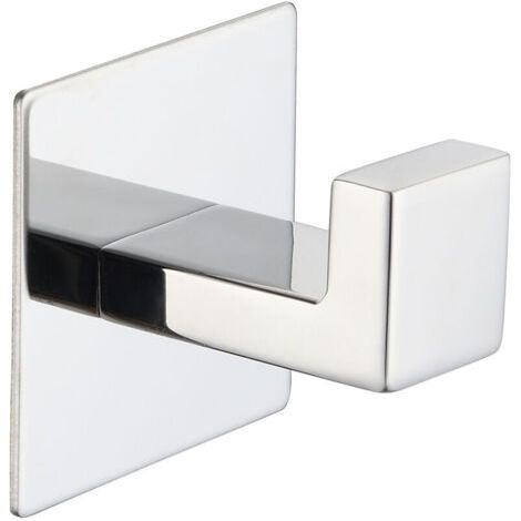 Edelstahl-badezimmertürhaken, Quadratisch, Für Kleidung, Handtücher, Mäntel, Kleiderbügel, Schrank, Tür, Schwammhalter, Robust, Wandmontiert, Für Badezimmer, Küche, Garage