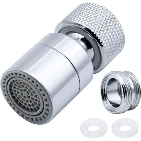 360° Drehbarer Wasserhahn-luftsprudler Aus Messing, 2 Einstellbare Modi, Küchenwasserhahn-filter Mit Düsenaufsatz – Für Wasserhähne Mit Außengewinde M22 Oder Innengewinde M24.