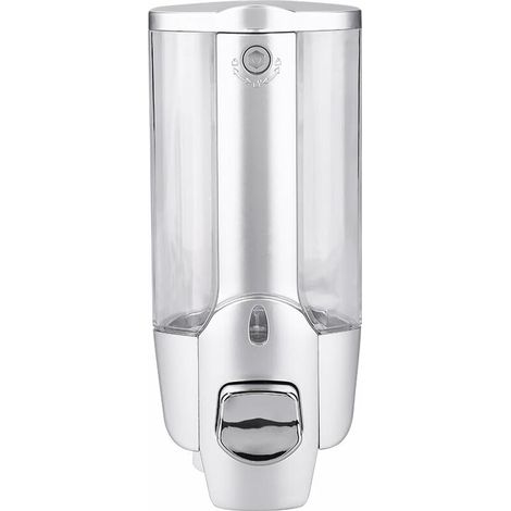Savon Douche Spender Badezimmer Wandmontiert Seife Flüssigseifenspender Pumpe (350ml)