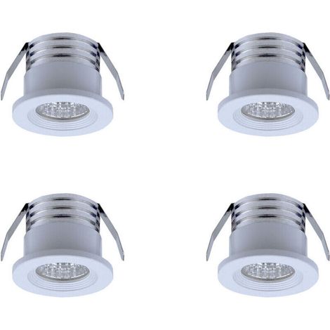 4er-set Mini-einbau-led-spots, 3 W, Neutrales Weiß