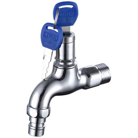 Diebstahlsicherer Außenwasserhahn, Diebstahlsicherer Messingwasserhahn, Abschließbarer Außenwasserhahn, Für Die Waschmaschine Im Garten