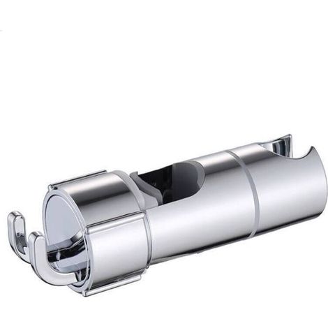 Verstellbarer Duschhalter - 2 Verchromte Abs-haken, Für Stangen 16-27mm