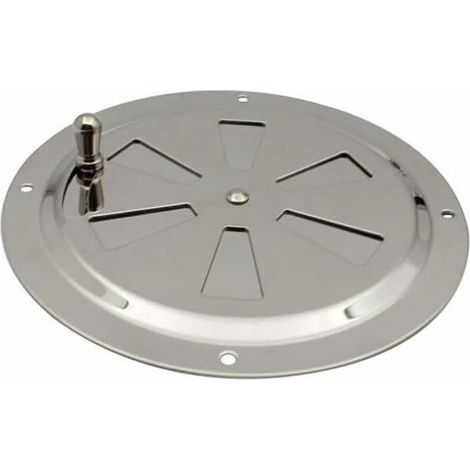 Rundes Lüftungsgitter Aus Edelstahl 316 – Korrosionsbeständig – Durchmesser 125 Mm – Schnelle Installation Für Badezimmer Und Küchen