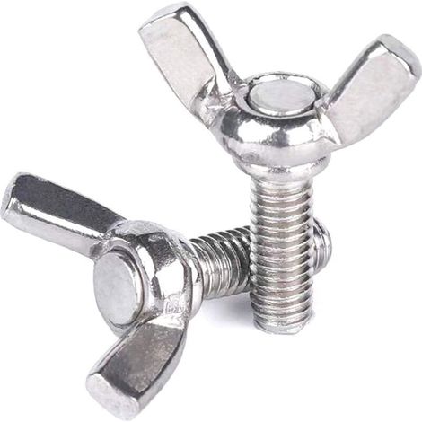 Satz Von 10 Flügelschrauben M6 Aus Edelstahl 304 (m6-1,0 X 10 Mm)