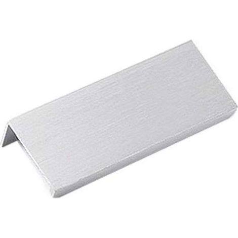 Küchenschrankgriff, Versenkte Silbergriffe, Verdeckte Aluminiumlegierung-türgriffe, 2 Stück, Lochabstand 64 Mm