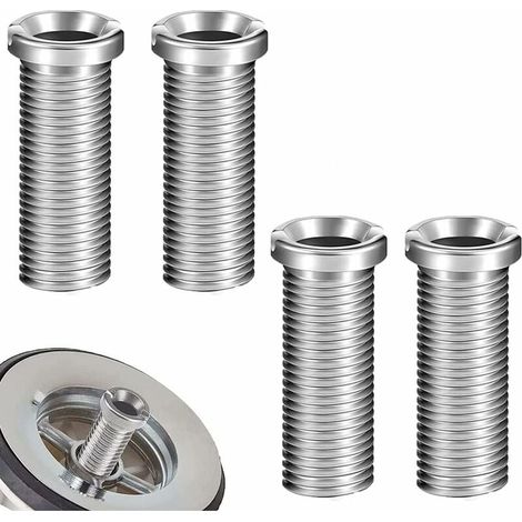 4 Stück Schrauben Für Spülkorb 35mm Edelstahl Hohlschraube Ablaufschraube Für Spülbecken Korb Befestigungszubehör Für Küche Waschbecken (silber)