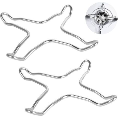 2er-set Edelstahl-gasbrenner-ringe Für Gaskochfeld, Herd, Topfuntersetzer, Wok-halter, Gas-kochtopf