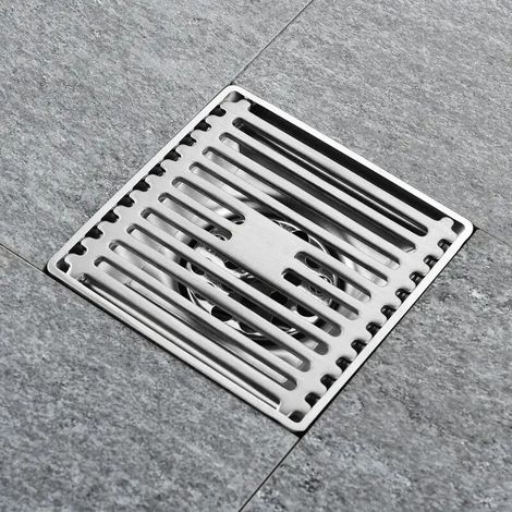 Quadratischer Edelstahl-abflussgitter Für Badezimmer, Küchenspüle, Dusche, Sieb 15 Cm