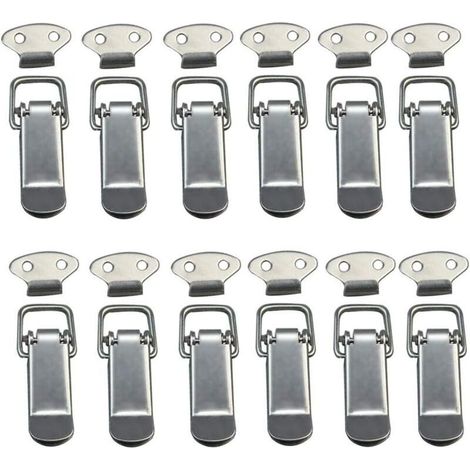 Edelstahl-kippverschluss – 12er-pack – Schnellverschluss Für Schubladen Und Schränke – Korrosionsbeständig