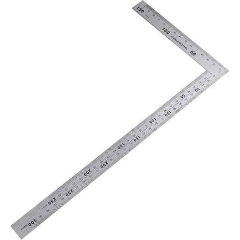 Equerre Couture, Zimmermannswinkel Aus Metall, Edelstahl-winkelmaß 150×300 Mm, 90-grad-winkel, Edelstahl-lineal Für Zimmerleute, Ingenieure, Handwerker Und Dachdecker
