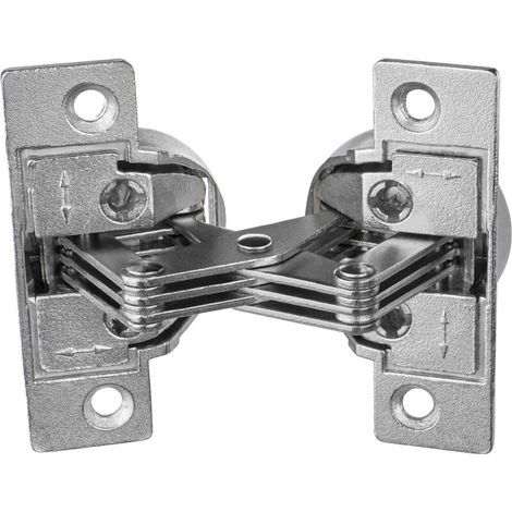 Scharnier Für Möbel 45° – Öffnungswinkel 135° – Vernickelter Stahl – Höhenverstellung 3 Mm – Türstärke 16-22 Mm
