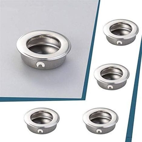 4er Set Türgriff 35mm Flacher Edelstahl-griff Integriert, Einsetzbar In Schiebetürgriff, Beschläge Für Schrank Und Schublade