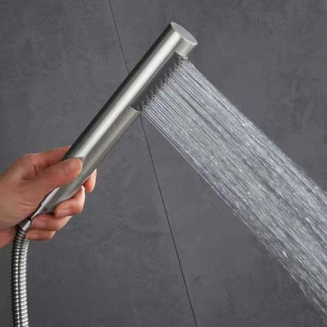 Gebürstete Edelstahl-duschkopf, Handbrause, Badewannen-duschkopf, Duschschlauch – Praktisch Und Funktional
