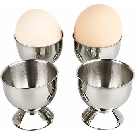 4-teiliges Eierbecher-set, Edelstahl-eierhalter, Eierbecher, Enteneierbecher, Frühstücksgeschirr, Küchenutensilien Für Das Abendessen