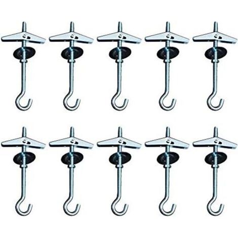 9cm Schwerlast-deckenhaken, Schwenkhaken Mit Flügelschraube, Zur Installation Von Hängepflanzen, Wandbefestigung, Orchideen-haken (10 Stück)
