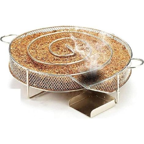 Kalter Rauchgenerator Aus Edelstahl – 21 Cm Pelletbox – Langsame Verbrennung Für Fleisch, Fisch Und Käse