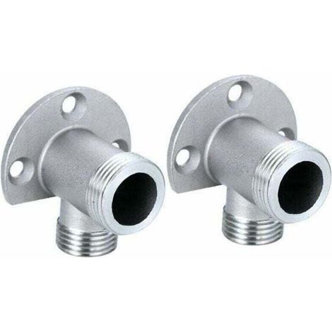 Installationsset Für Freistehenden Wasserhahn verchromter Kupferanschluss gewinde 1/2 Npt X G 3/4 einfache Und Ästhetische Installation
