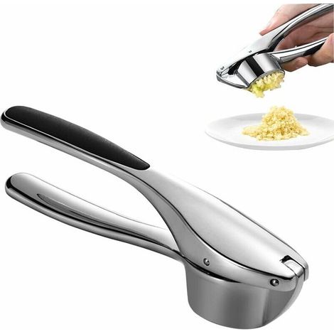 Knoblauchpresse, Knoblauchzerkleinerer, Edelstahl-knoblauchpresse, Professioneller Praktischer Zerkleinerer Spülmaschinenfest, Knoblauchquetsche Mit Rutschfestem Griff Für Restaurant Und Hausküche