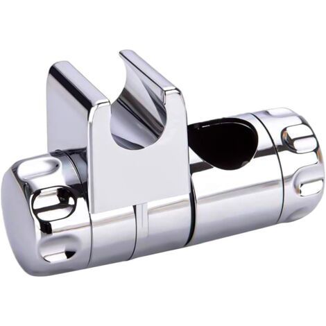 Ersatzhalter Für Handbrause, Duschhalterung, Verstellbare Brauseklemme Für Badezimmer, Passend Für 25 Mm Duschstange Und 19-22 Mm Handbrause, Abs Verchromt