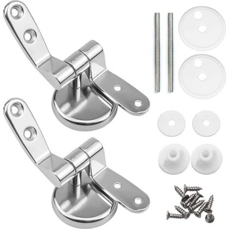 Promotion Klappscharnier, 2er-pack Ersatzscharniere Für Wc-sitz Mit Befestigungen Aus Zinklegierung--