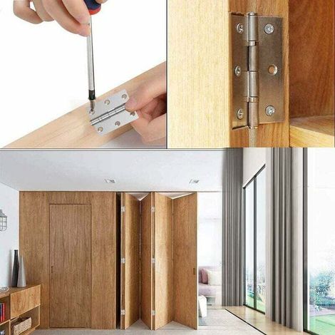 10er-set Unsichtbare Scharniere Aus Edelstahl 304 – 66 Mm X 36 Mm X 1,24 Mm – Für Türen, Fenster, Schubladen Und Schmuckkästen
