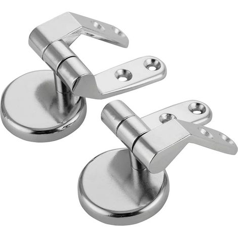 Toilettensitzscharnier Ersatzbefestigungen Toilettensitzscharnier Aus Zinklegierung Holztoilette Sitz Scharnier Harz Toilettensitz Set (2 Schlaufen + Zubehör)