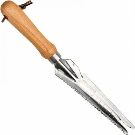 Edelstahl-unkrautstecher Mit Holzgriff, Manueller Garten-unkrautentferner