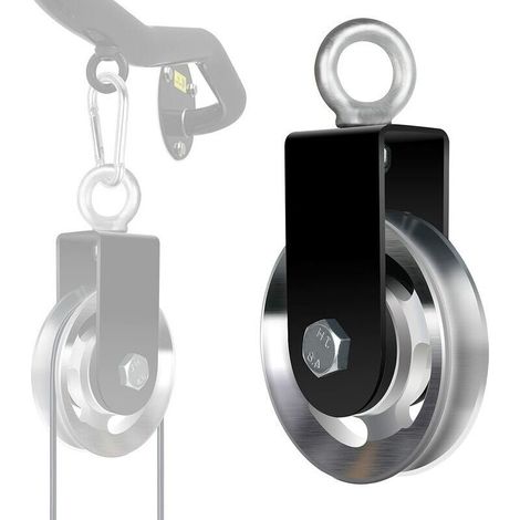 Heberolle 90mm – Aluminiumlegierung – 360° Drehbares Rad – Maximale Traglast Für Gymnastiksysteme Und Industrielle Anwendungen