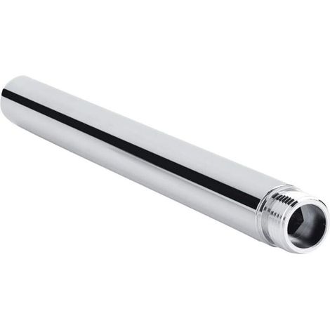 Duschverlängerung Aus Edelstahl, 20 Cm Duschrohrverlängerung, Rundes Duschverlängerungsrohr G 1/2", Duscharm-verlängerung, Badezimmerzubehör