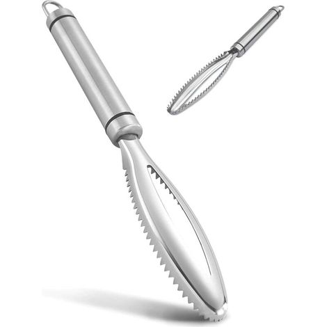 1 Stück Fischschupper, Professioneller Fischschuppenentferner Aus Edelstahl 304, Küchenhelfer